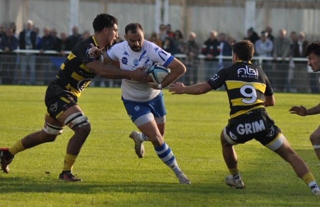 Les joueurs du CAP Périgueux Rugby lors d'un match