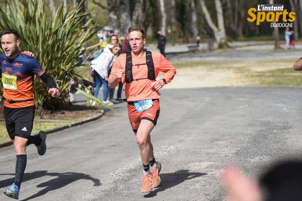 l'arrivée du premier en trail