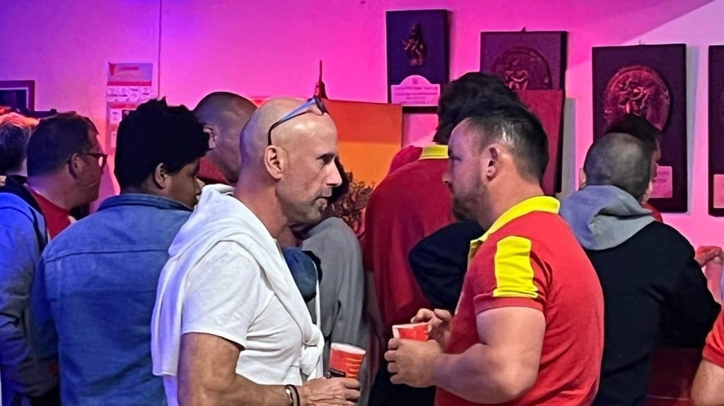 Grégoire Cuevas échange avec le Coach Patrice Lerenie